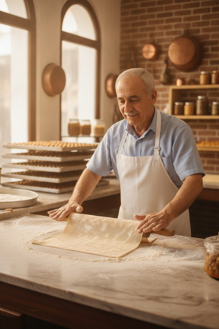 Baklava ustası Selim Aydın portresi